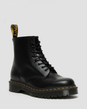 Black Dr. Martens 1460 Bex Smooth Leather Platform Boots | EXAKH3128