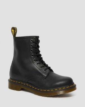 Black Dr. Martens 1460 Nappa Leather Lace Up Boots | MSJFW6573