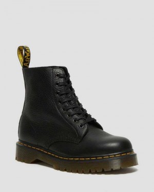 Black Dr. Martens 1460 Pascal Bex Leather Lace Up Boots | QXFTB6759