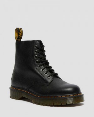 Black Dr. Martens 1460 Pascal Bex Pisa Leather Lace Up Boots | HFCXV3910