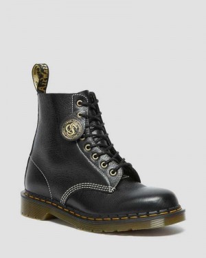 Black Dr. Martens 1460 Pascal Classic Leather Lace Up Boots | VXEMH7604