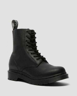 Black Dr. Martens 1460 Pascal Mono Lace Up Boots | JNYZX0671