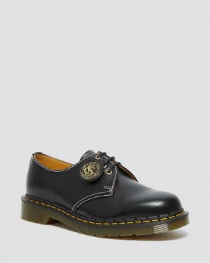 Black Dr. Martens 1461 Classic Leather Oxford Shoes | LCBFZ9827