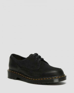 Black Dr. Martens 1461 Guard Leather Lace Up Boots | RJGFL9674