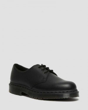 Black Dr. Martens 1461 Mono Slip Resistant Oxford Shoes | WVUCT2368