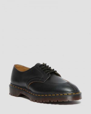 Black Dr. Martens 2046 Vintage Smooth Leather Oxford Shoes | IVCDO3507