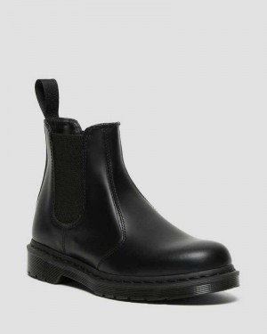 Black Dr. Martens 2976 Mono Smooth Leather Chelsea Boots | PIGXT2517