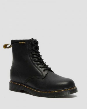 Black Dr. Martens 2976 Pascal Warmwair Leather Lace Up Boots | BNJMO0467