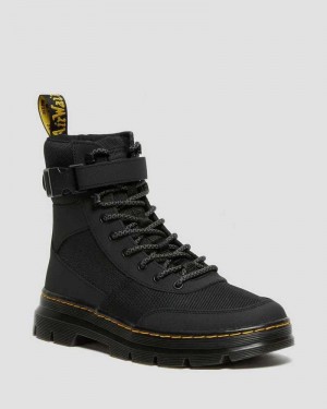 Black Dr. Martens Combs Tech Extra Tough Poly Casual Boots | ALGPX7346