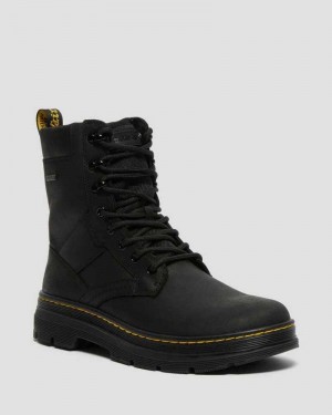 Black Dr. Martens Iowa Waterproof Poly Casual Boots | YEJLN2750