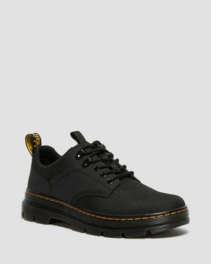 Black Dr. Martens Reeder Utility Shoes | BGENQ3945