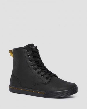 Black Dr. Martens Sheridan Matte Casual Boots | MCBAR9265