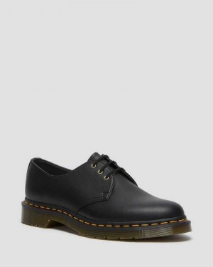 Black Dr. Martens Vegan 1461 Felix Oxford Shoes | QWZIP8402