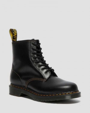 Black / Brown Dr. Martens 1460 Abruzzo Leather Lace Up Boots | YTBAI9217