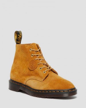 Brown Dr. Martens 101 Suede Ankle Boots | CRYMZ8109