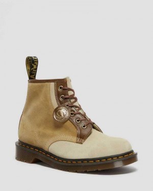 Brown Dr. Martens 101 Suede Ankle Boots | ZAOTJ9074