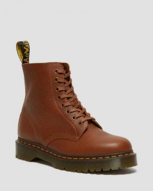 Brown Dr. Martens 1460 Pascal Bex Leather Lace Up Boots | MIEYU3794