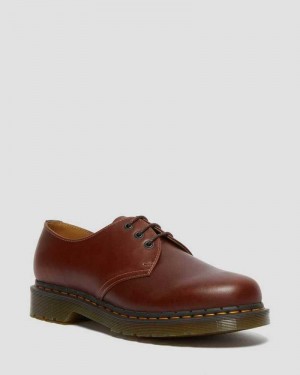 Brown / Black Dr. Martens 1461 Abruzzo Leather Oxford Shoes | HAQNF6239