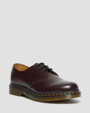 Burgundy Dr. Martens 1461 Smooth Leather Oxford Shoes | BSVTQ5374