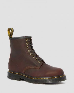 Cocoa Snowplow Dr. Martens 1460 DM's Wintergrip Lace Up Boots | VBFWO1496