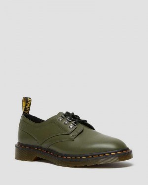 Green Dr. Martens 1461 Verso Smooth Leather Oxford Shoes | XIUBF7586