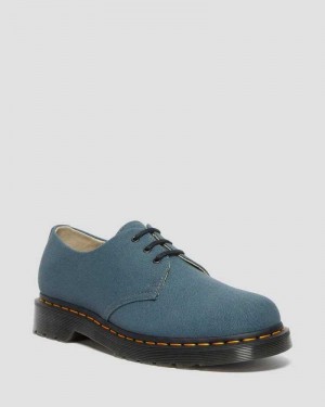 Grey Dr. Martens 1461 Canvas Oxford Shoes | HUGIQ9031