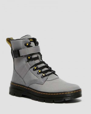 Grey Dr. Martens Combs Tech II Poly Casual Boots | HARES3521