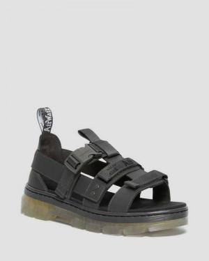 Grey Dr. Martens Pearson Iced Casual Sandals | FMUPK1750