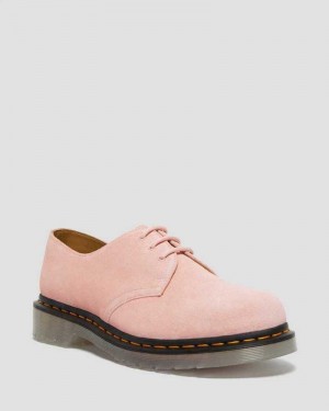 Pink Dr. Martens 1461 Iced Suede Oxford Shoes | GYSFE4580