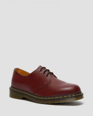 Pink Red Dr. Martens 1461 Smooth Leather Oxford Shoes | BEYKD9718