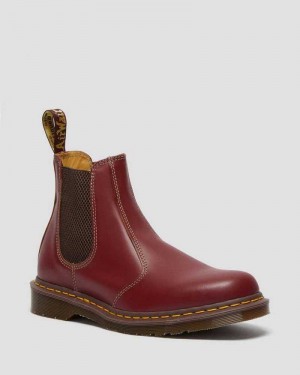 Red Dr. Martens 2976 Vintage Chelsea Boots | VRWFK7185