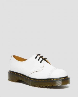 White Dr. Martens 1461 Bex Toe Cap Oxford Shoes | AFOJP9385