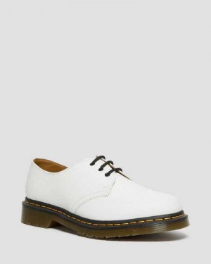 White Dr. Martens 1461 Smooth Leather Oxford Shoes | AIPKH2168