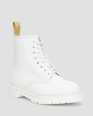 White Dr. Martens Vegan 1460 Bex Kemble Mono Platform Boots | LTHQC1765