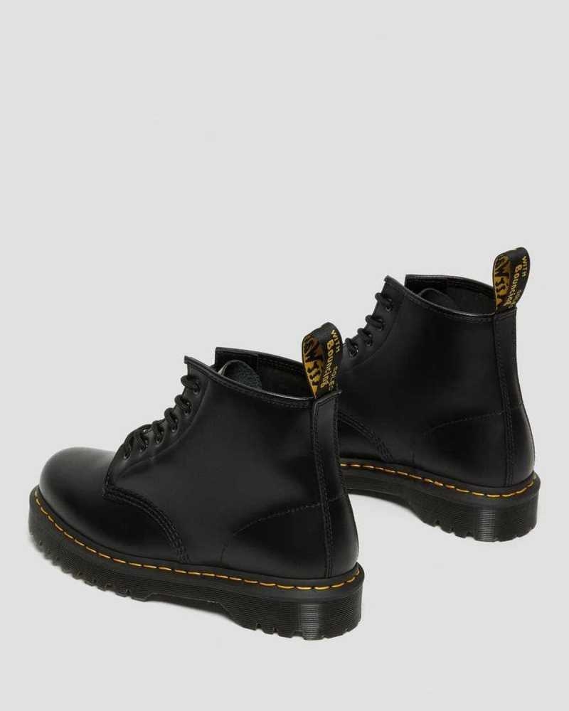 Black Dr. Martens 101 Bex Smooth Leather Ankle Boots | WVZIG0859