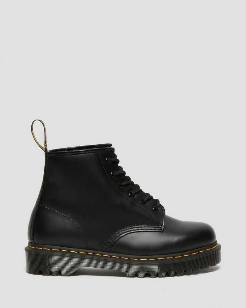 Black Dr. Martens 101 Bex Smooth Leather Ankle Boots | WVZIG0859