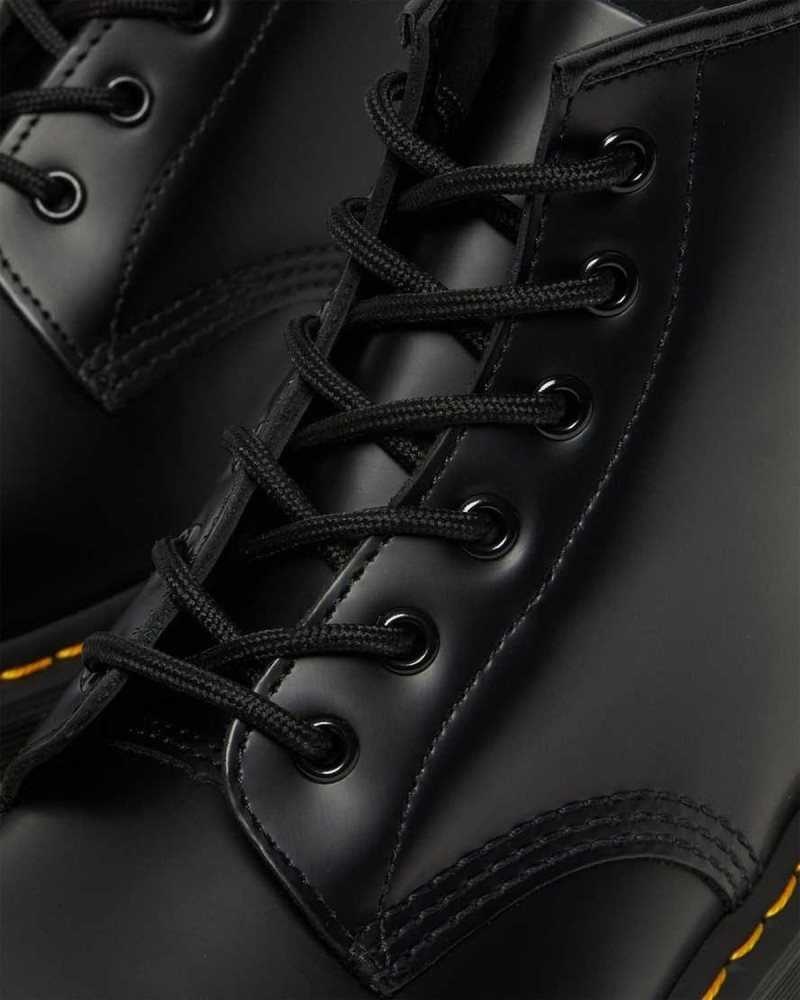 Black Dr. Martens 101 Bex Smooth Leather Ankle Boots | KJUTS7903