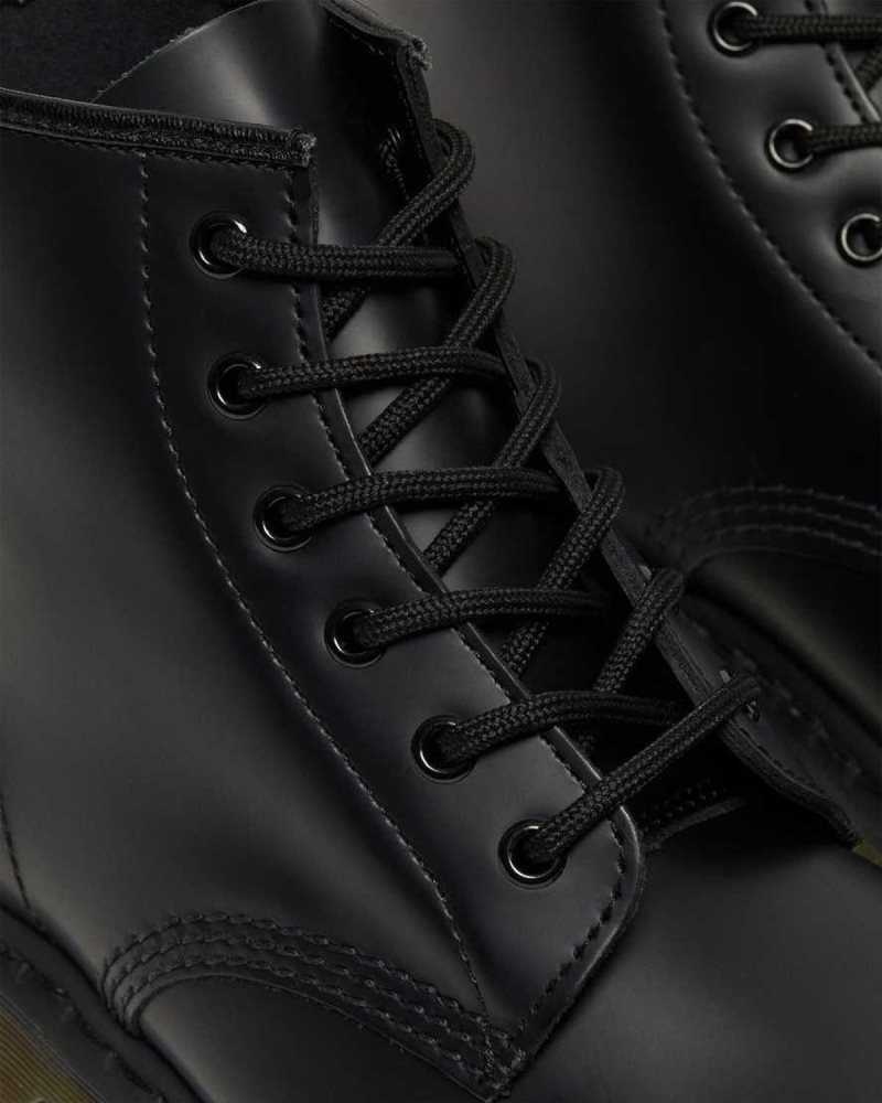 Black Dr. Martens 101 Smooth Leather Ankle Boots | CVREZ1842