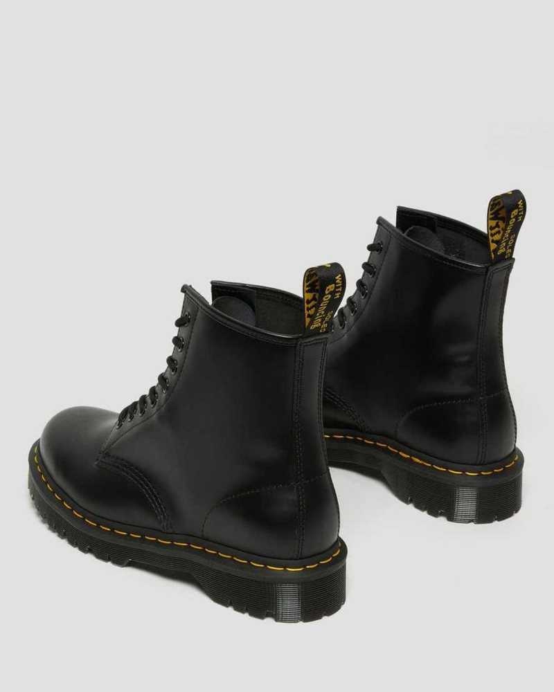 Black Dr. Martens 1460 Bex Smooth Leather Platform Boots | EXAKH3128