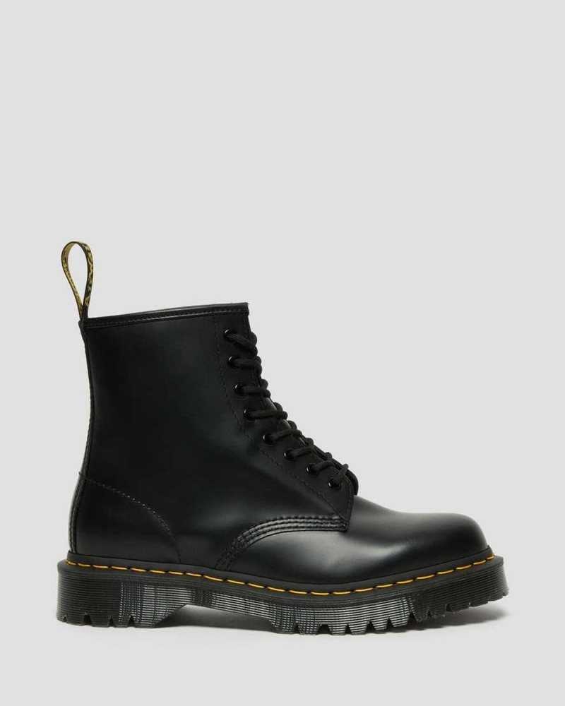 Black Dr. Martens 1460 Bex Smooth Leather Platform Boots | EXAKH3128