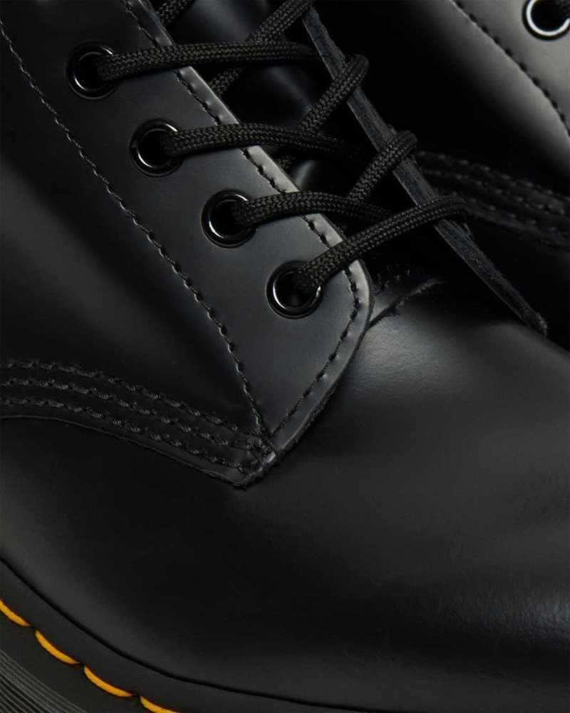 Black Dr. Martens 1460 Bex Smooth Leather Platform Boots | EXAKH3128