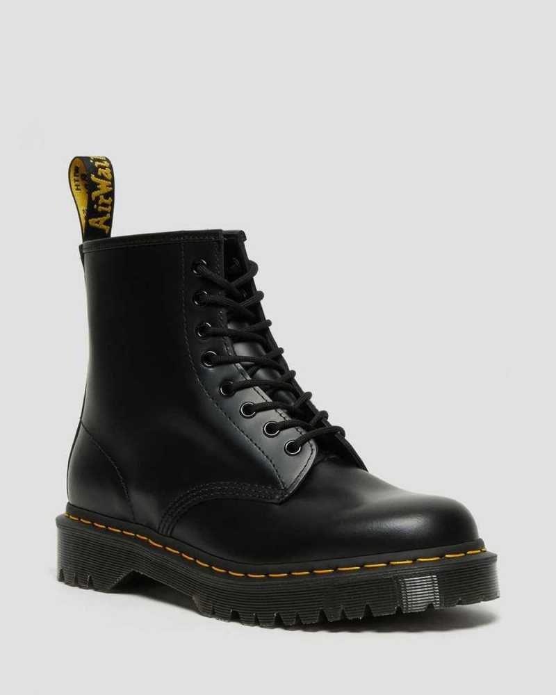 Black Dr. Martens 1460 Bex Smooth Leather Platform Boots | EXAKH3128