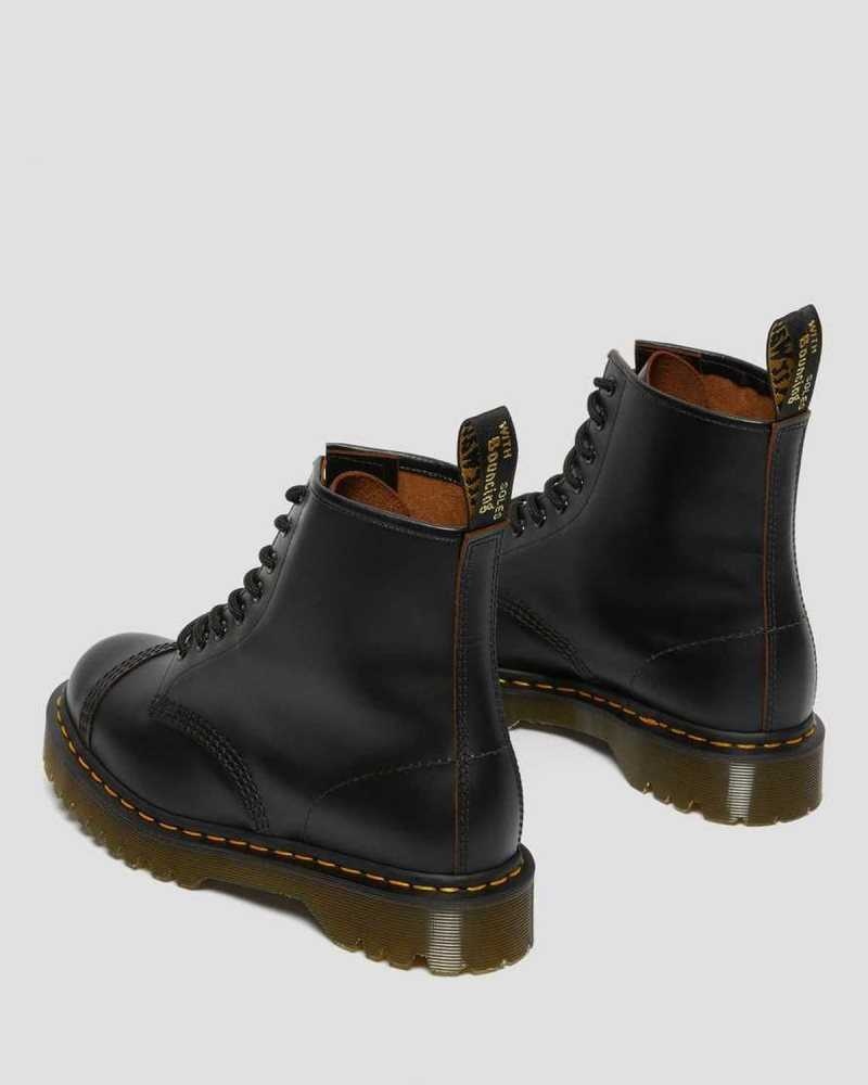 Black Dr. Martens 1460 Bex Toe Cap Lace Up Boots | BNDFS1632