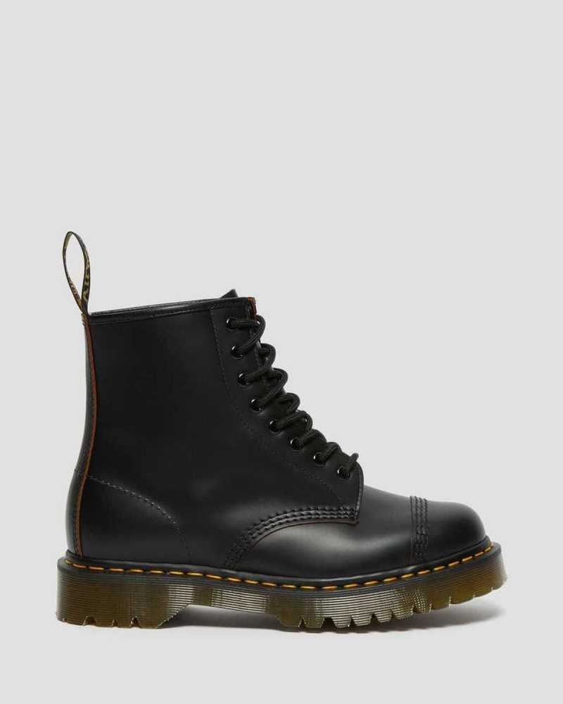 Black Dr. Martens 1460 Bex Toe Cap Lace Up Boots | BNDFS1632