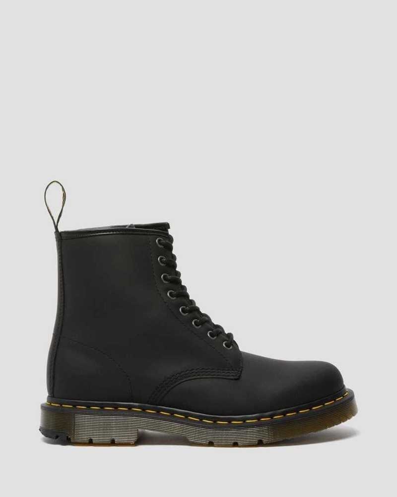 Black Dr. Martens 1460 DM's Wintergrip Lace Up Boots | SHBXG9107