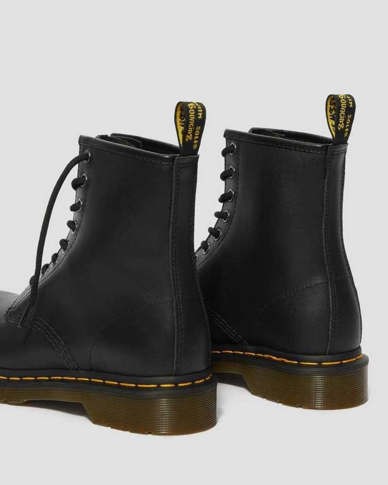 Black Dr. Martens 1460 Nappa Leather Lace Up Boots | DVAWF3017