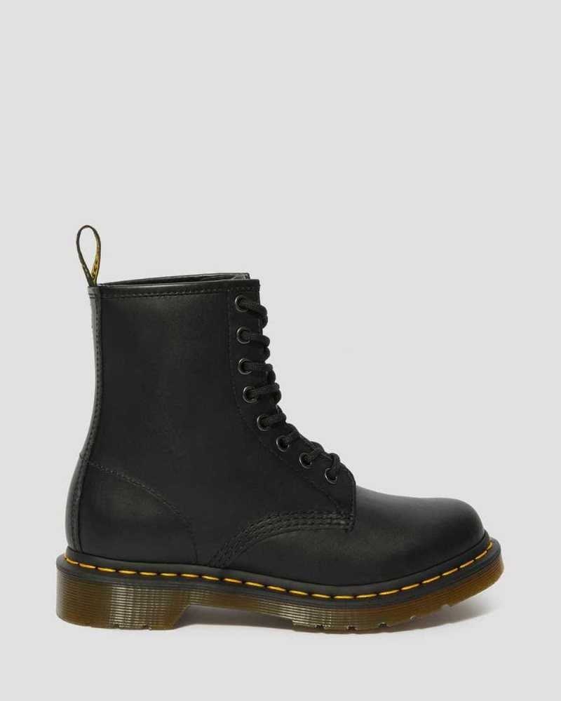 Black Dr. Martens 1460 Nappa Leather Lace Up Boots | DVAWF3017