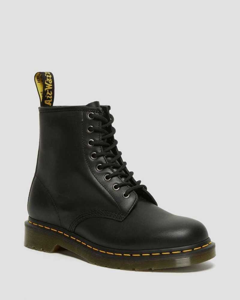 Black Dr. Martens 1460 Nappa Leather Lace Up Boots | VNTFC5320