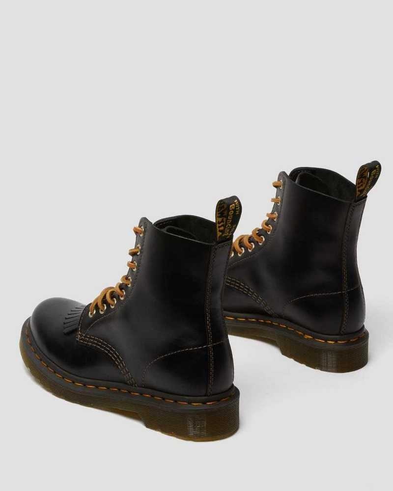 Black Dr. Martens 1460 Pascal Abruzzo Leather Boots | HCMXB2149