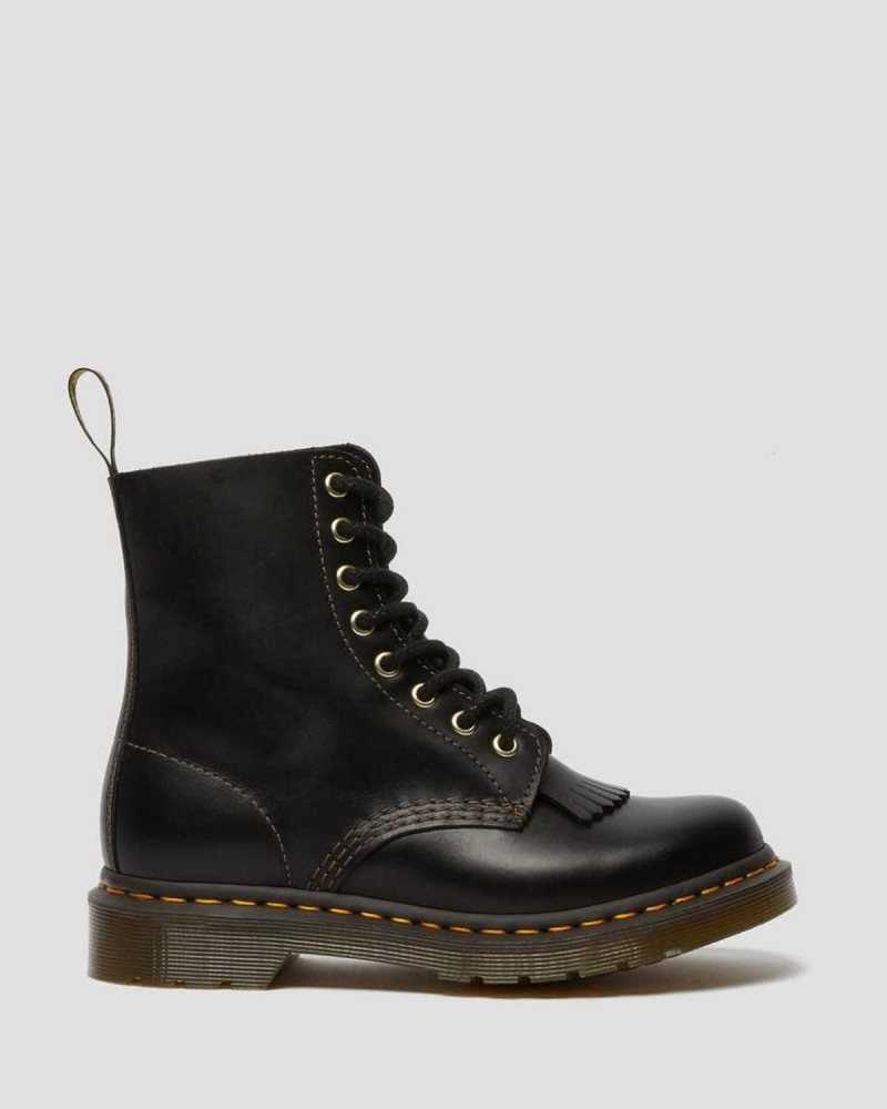 Black Dr. Martens 1460 Pascal Abruzzo Leather Boots | HCMXB2149